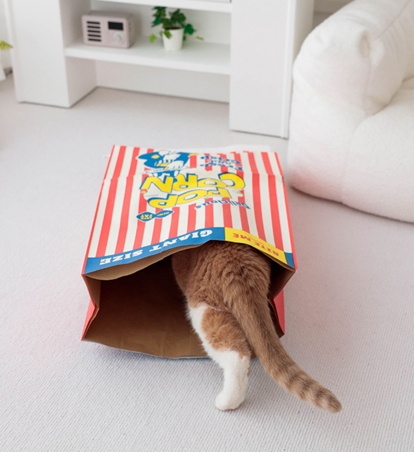 Pop Corn Paper Bag for Cats