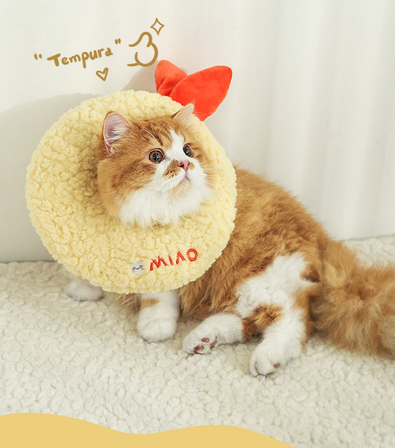 Tempura & Taiyaki Adjustable Cat Cone Collar