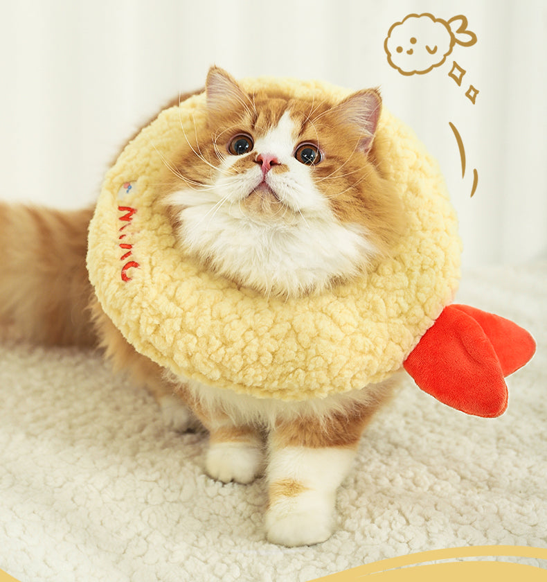 Tempura & Taiyaki Adjustable Cat Cone Collar