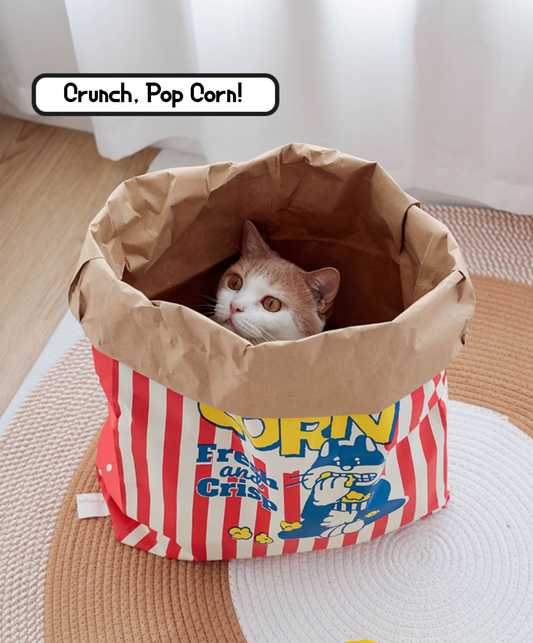 Pop Corn Paper Bag for Cats