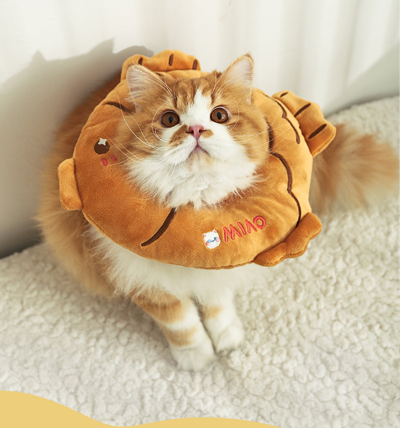 Tempura & Taiyaki Adjustable Cat Cone Collar