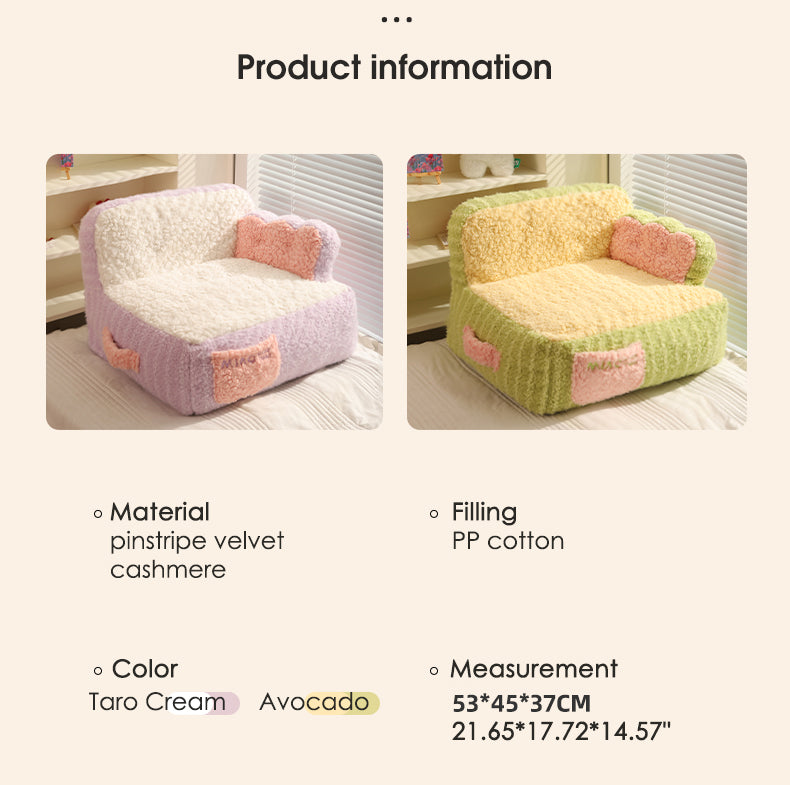 Taro Cream Cake Sofa Bed