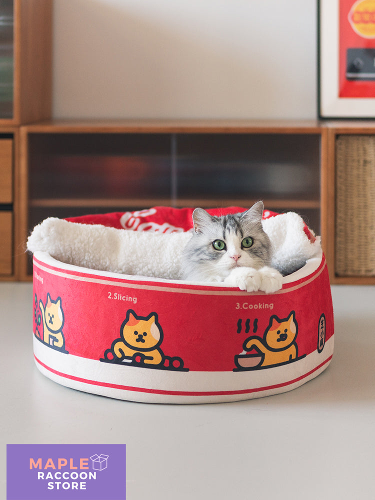 Campbell Can Shaped Cat Bed with Lid & Cushion