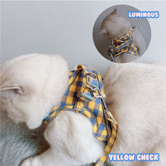 British Plaid Check Chest Harness