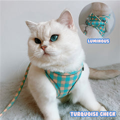 British Plaid Check Chest Harness