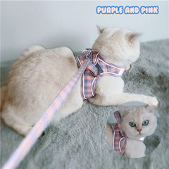 British Plaid Check Chest Harness