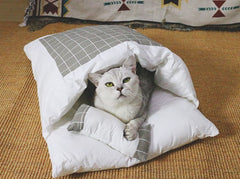 Futon Style Sleeping Bag for Cats and Dogs