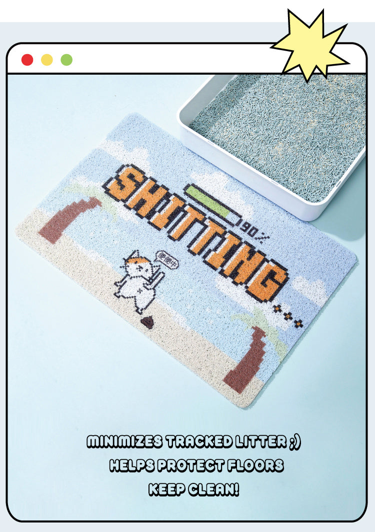 GAMEPET Pet Litter Box Mat