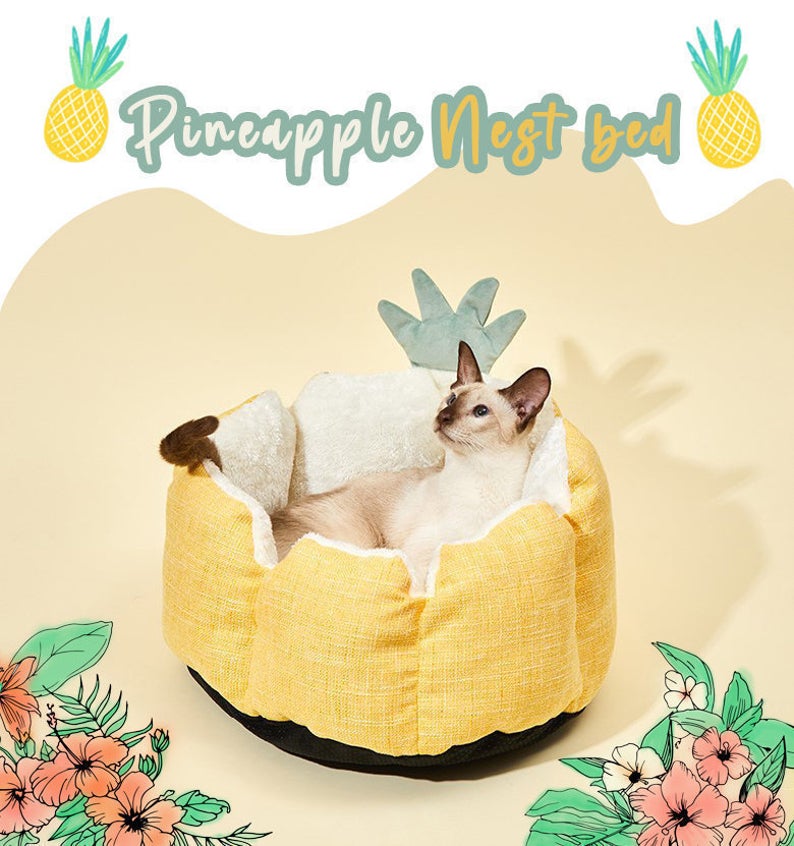 Cute Pineapple Plush Nest House