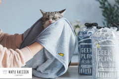 Pet Glove Towel Super Soft Pet Bath Towel