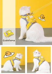 Cute Cat Harness Pet Leash with a Tiny Backpack