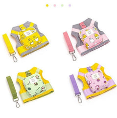 Cute Cat Harness Pet Leash with a Tiny Backpack