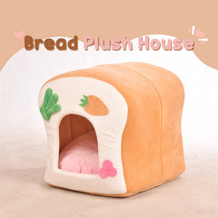 Cute Bread Plush House / Nest + Cushion